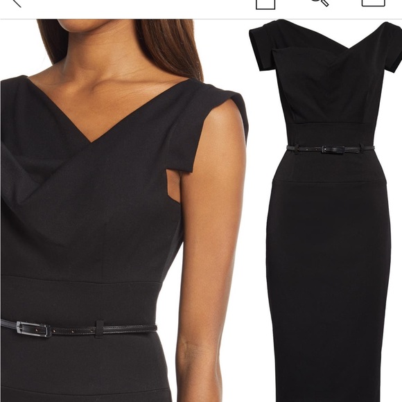 Black Halo Dresses & Skirts - NWT.  BLACK HALO BELTED JACKIE DRESS
